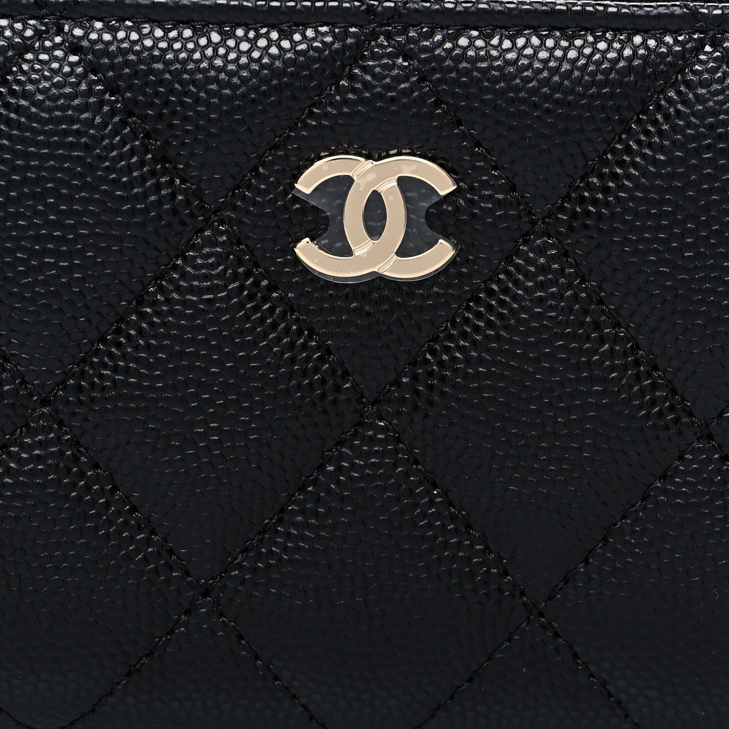 Chanel Caviar Quilted Zipped Key Holder Case Black 8 of 8
