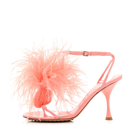Bottega Veneta Lambskin Feather Dot Sandals 37 Flamingo 1 of 8
