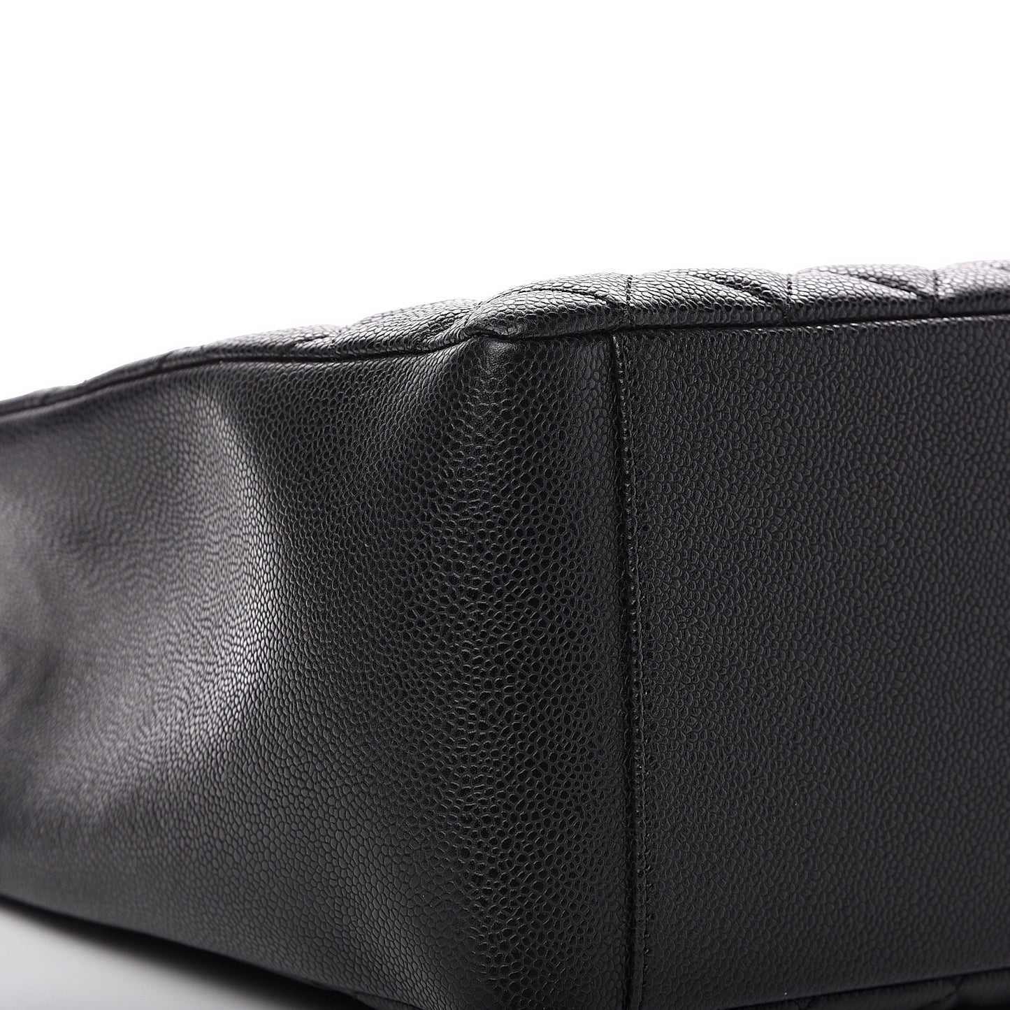 Caviar Quilted Grand Shopping Tote GST Black