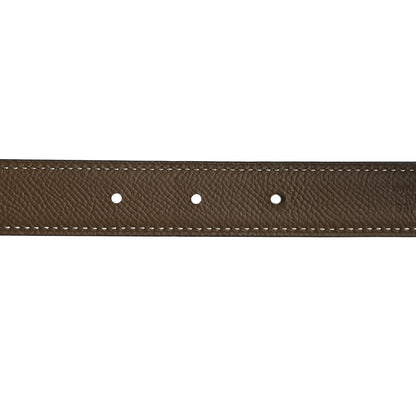 Hermes Swift Epsom 24mm Mini Martelee Constance Belt 70 Etoupe Black 4 of 6