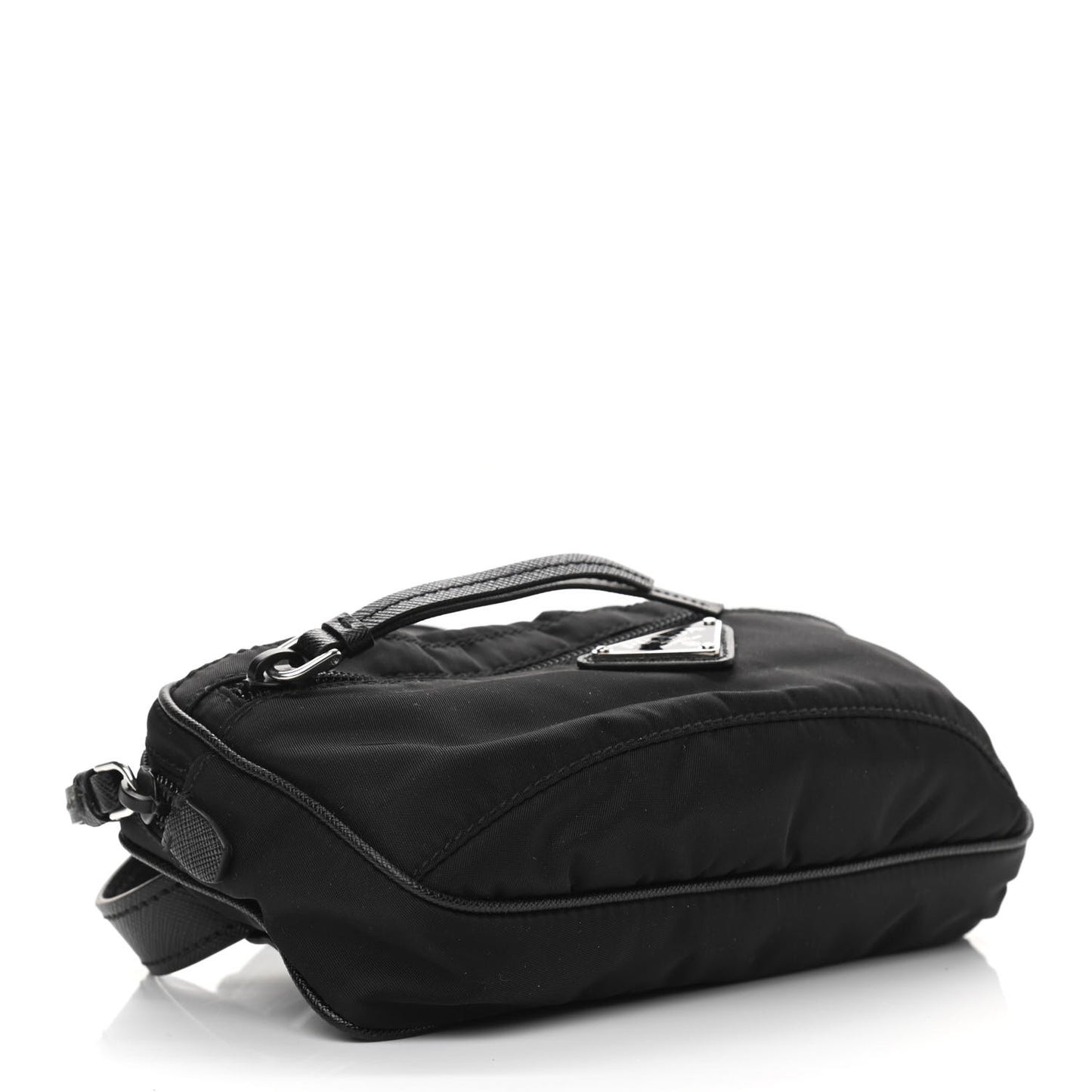 Tessuto Nylon Saffiano Belt Bag Black