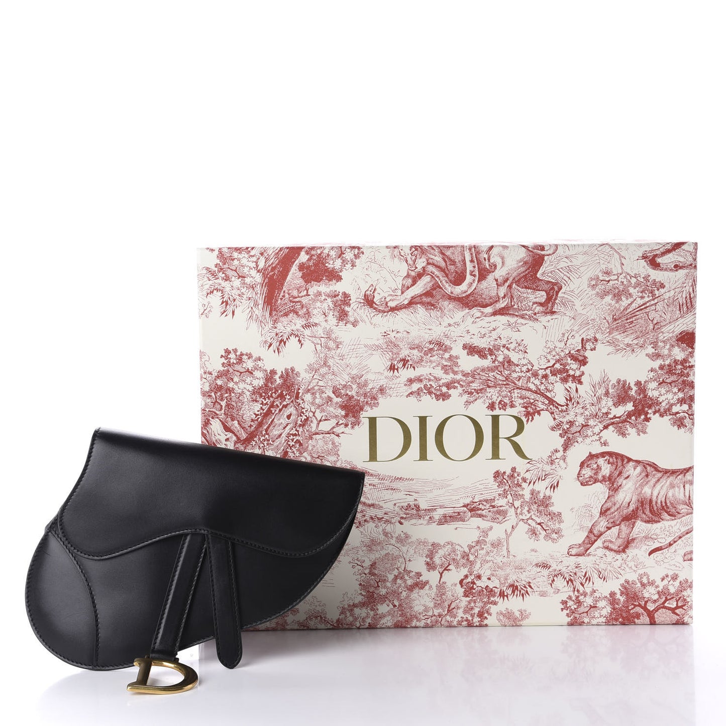 Calfskin Saddle Belt Bag Black