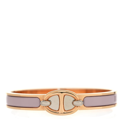 Hermes Enamel Mini Clic Chaine d'Ancre Bracelet PM Rose Candeur 1 of 4