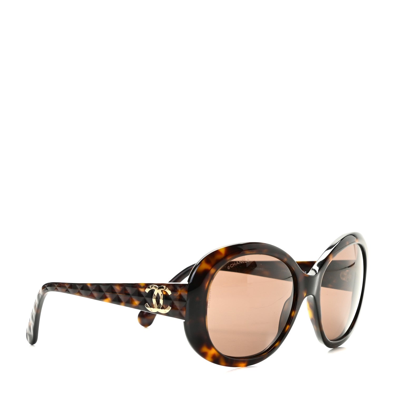 Chanel Acetate CC Sunglasses 714 Dark Tortoise 3 of 6