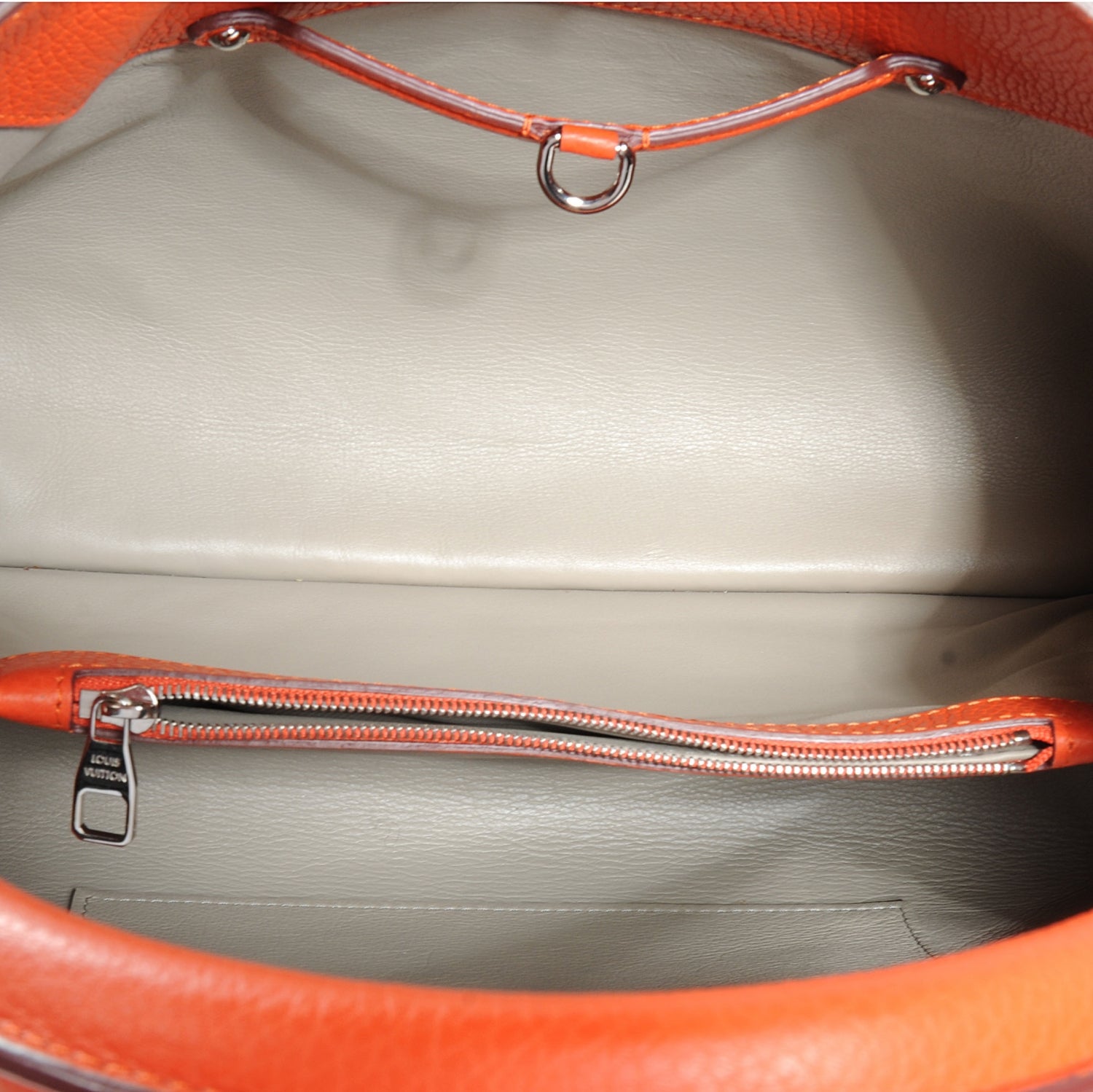 Louis Vuitton Taurillon Capucines MM Clementine 6 of 8