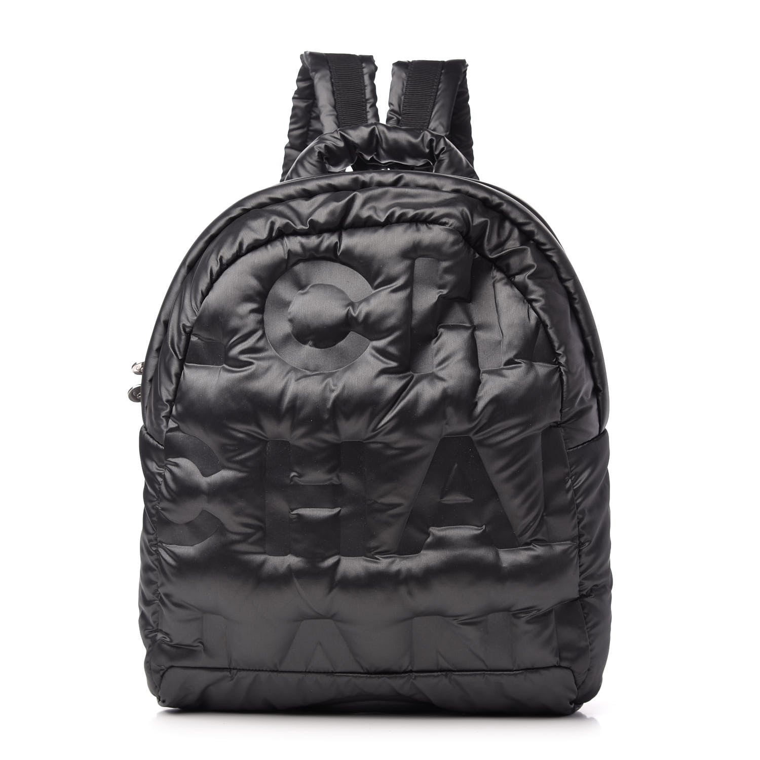 Chanel Nylon Embossed Small Doudoune Backpack Black 1 of 9