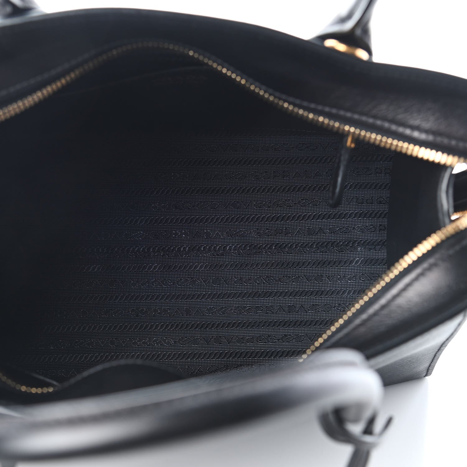 Prada Saffiano City Calfskin Medium Esplanade Tote Black 5 of 8