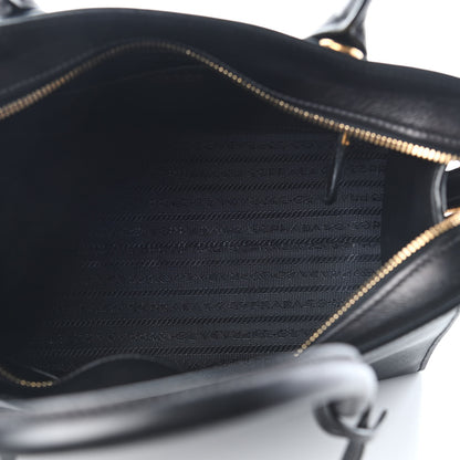 Prada Saffiano City Calfskin Medium Esplanade Tote Black 5 of 8