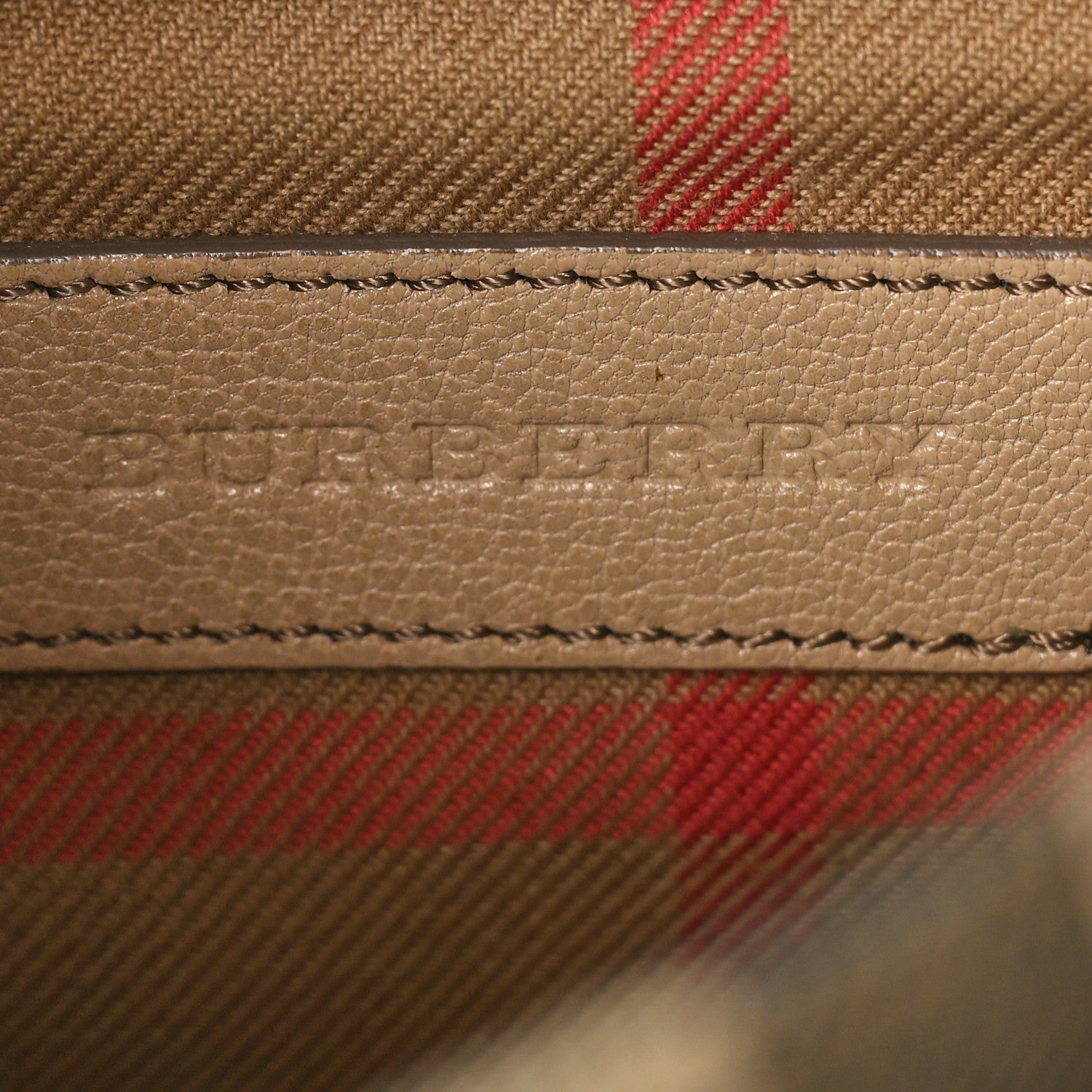 Burberry Derby Calfskin House Check Small Macken Crossbody Bag Light Beige 6 of 16