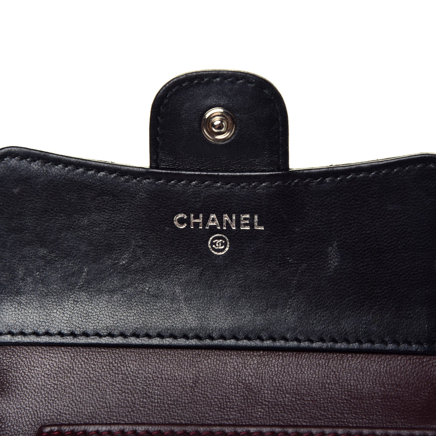 Chanel Lambskin Quilted Compact Flap Wallet Black 6 of 7