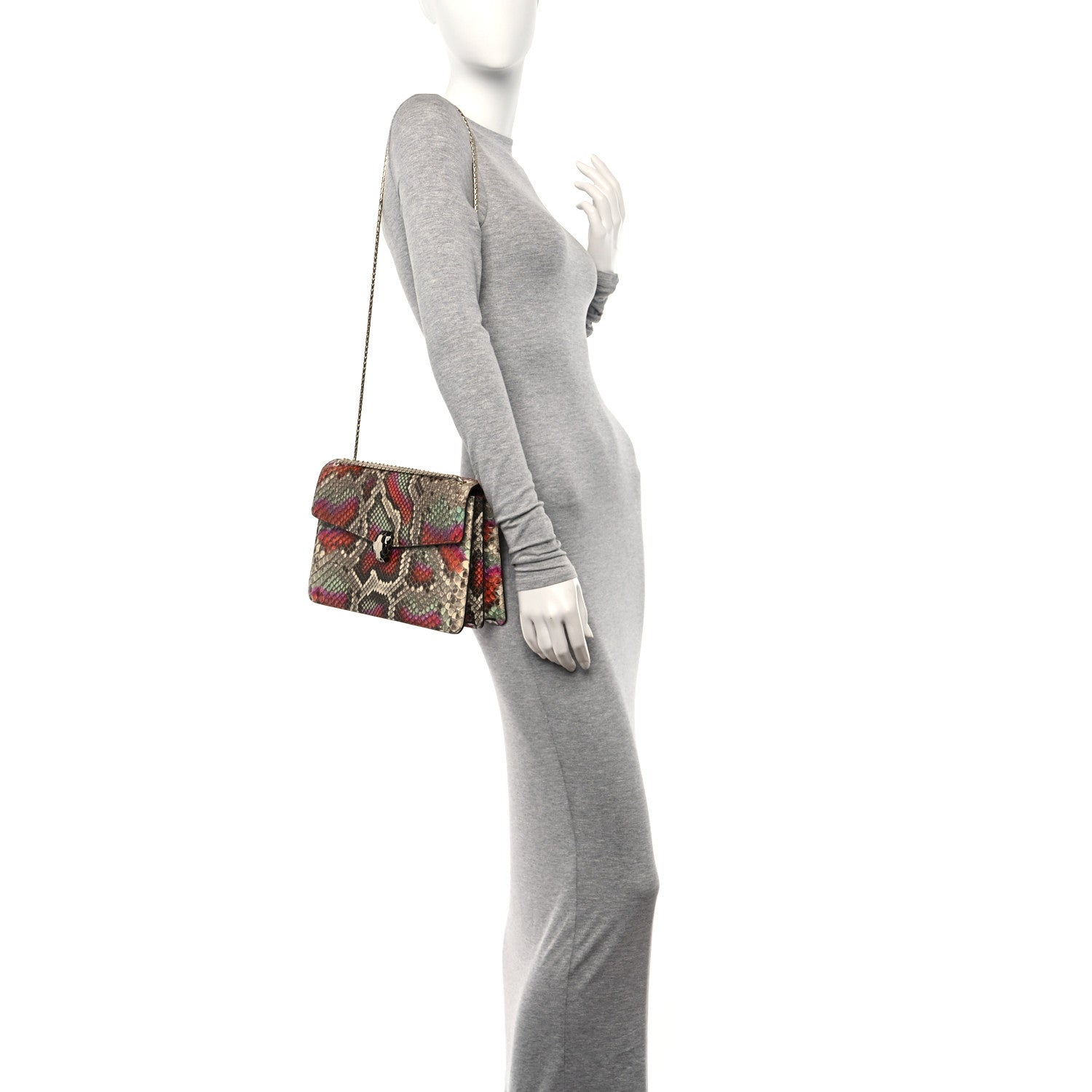 Bulgari Elaphe Serpenti Forever Crossbody Bag Pink Multicolor 2 of 10
