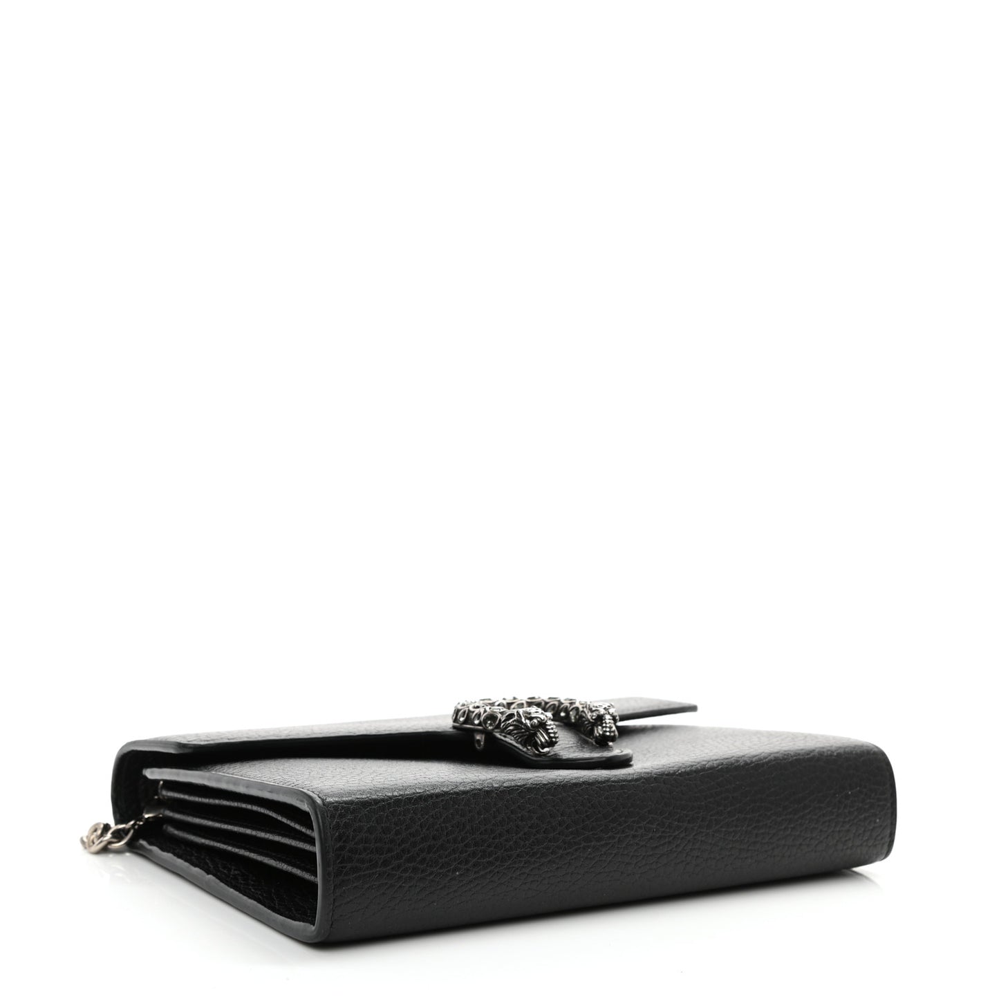 Calfskin Mini Dionysus Chain Wallet Black