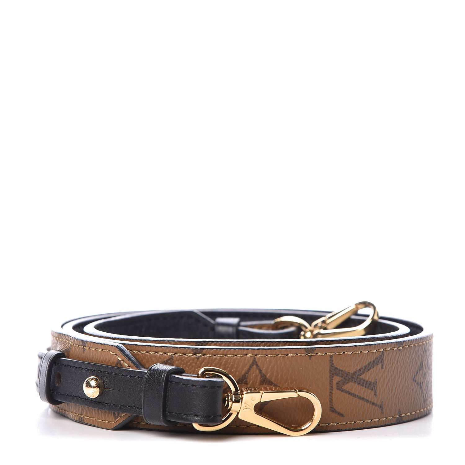 Louis Vuitton Reverse Monogram Bandouliere Shoulder Strap XL Black 1 of 6
