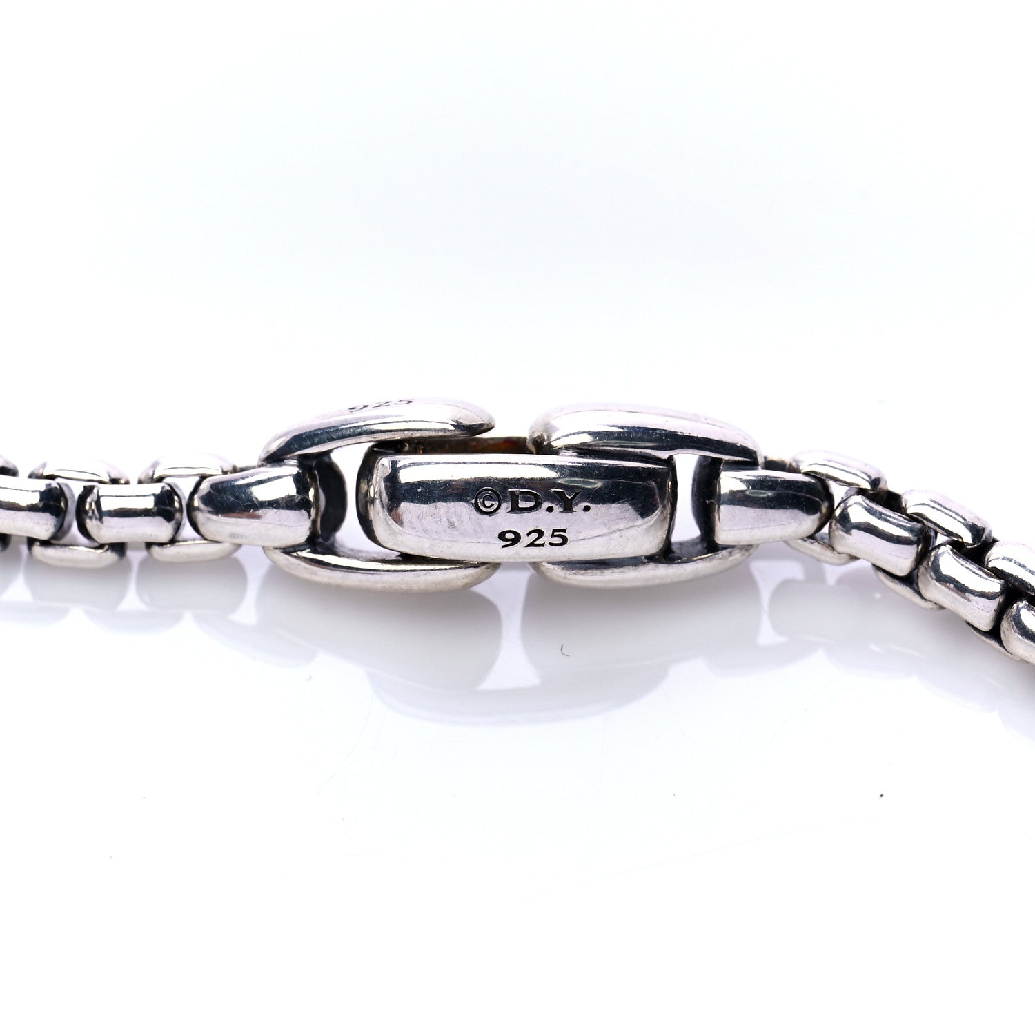 David Yurman Sterling Silver Amulet Vehicle Box Chain Necklace 5 of 7