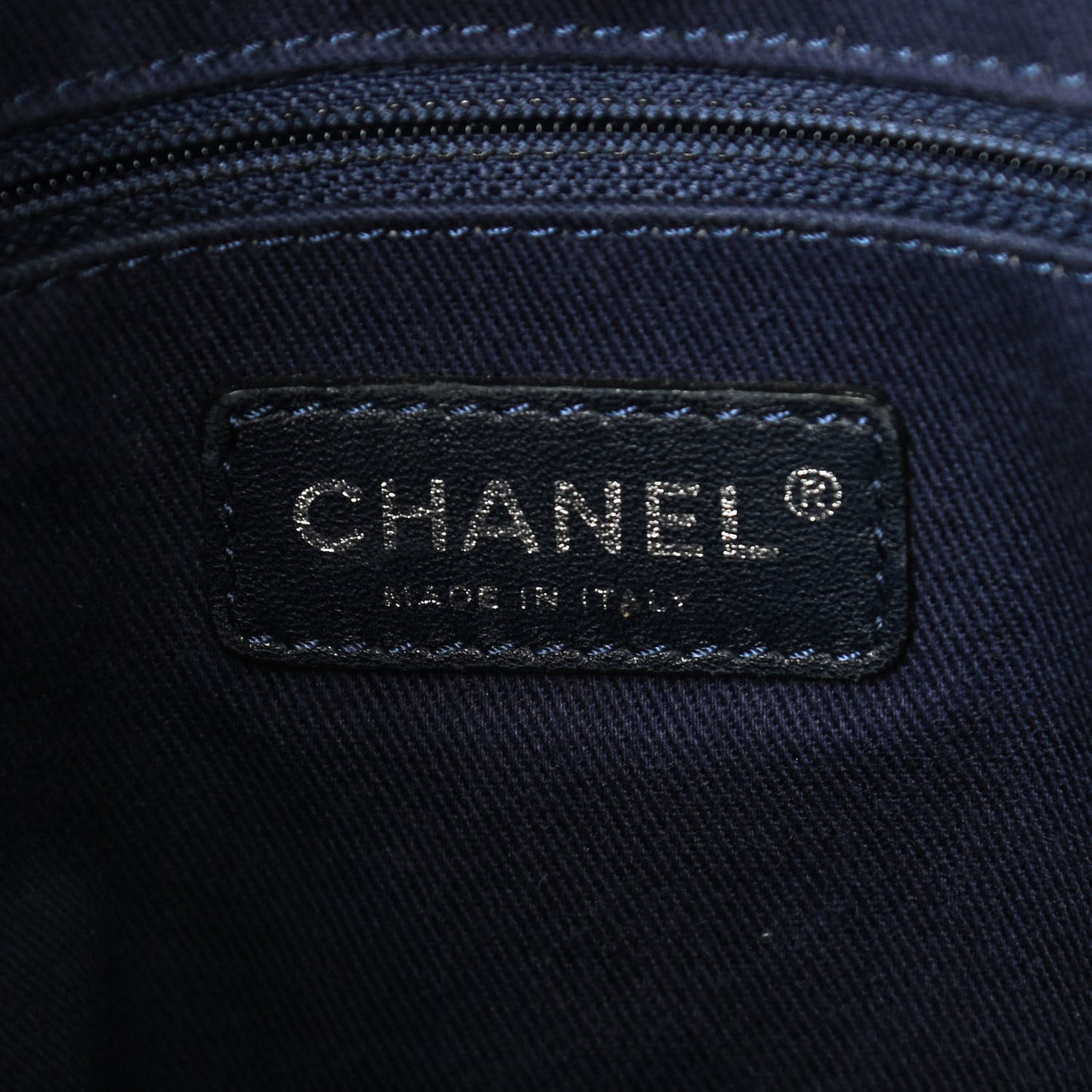 Canvas Mini Deauville Tote Denim Blue