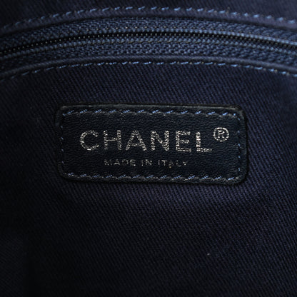 Chanel Canvas Mini Deauville Tote Denim Blue 8 of 9