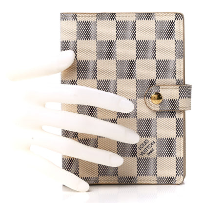 Louis Vuitton Damier Azur Small Ring Agenda Cover 2 of 10