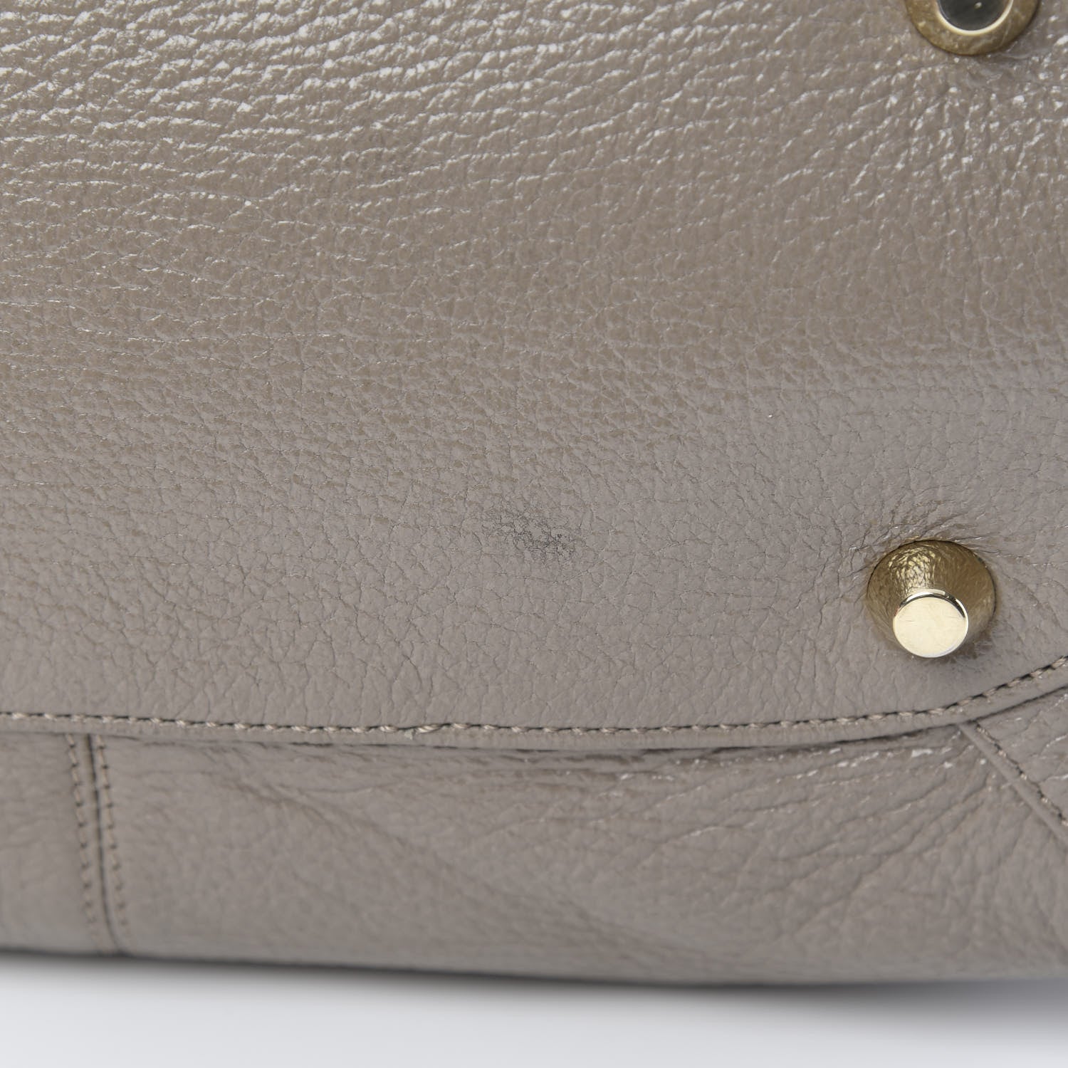 Jimmy Choo Glossy Grained Deerskin Anna Shoulder Bag Moonstone 10 of 10