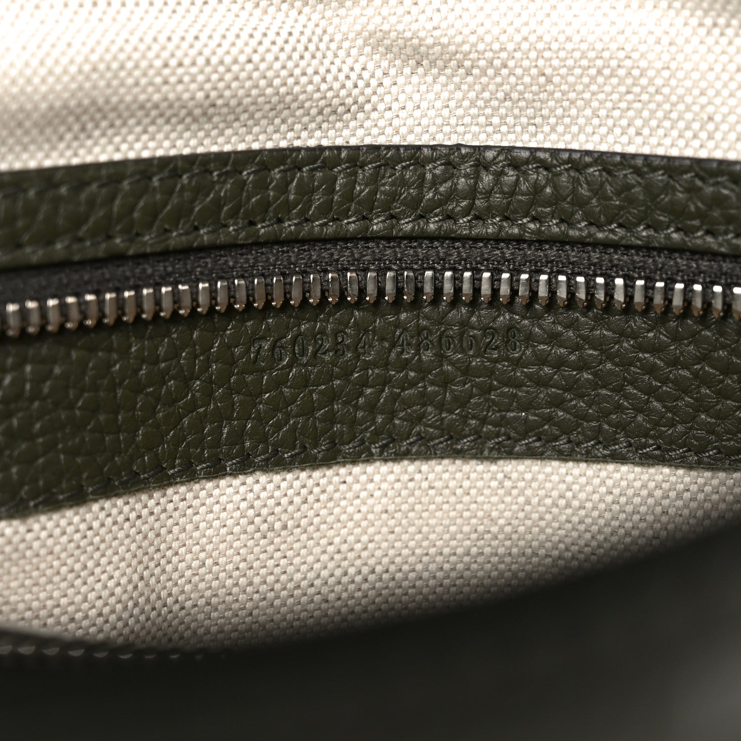Gucci Piuma Calfskin Jumbo GG Embossed Double Buckle Medium Messenger Bag Dark Vintage Olive 7 of 10