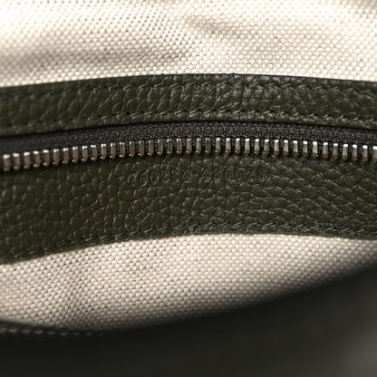 Gucci Piuma Calfskin Jumbo GG Embossed Double Buckle Medium Messenger Bag Dark Vintage Olive 7 of 10