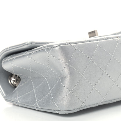 Chanel Metallic Grained Calfskin Quilted 2.55 Reissue Mini Flap Silver 8 of 9