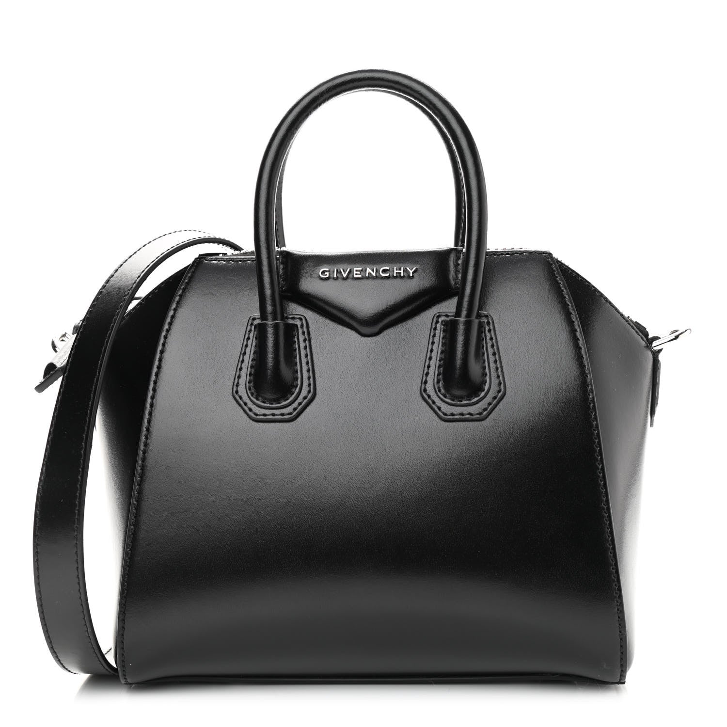 Givenchy Shiny Lord Calfskin Mini Antigona Black 1 of 10
