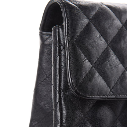 Chanel Crumpled Calfskin Quilted Mini Rectangular Flap So Black 11 of 15