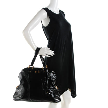 Saint Laurent Patent Oversized Muse Black 2 of 7