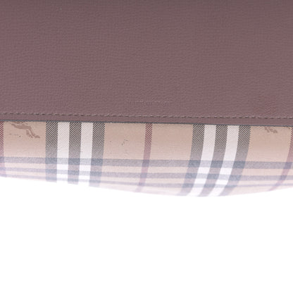 Burberry Grainy Calfskin Haymarket Check Medium Reversible Tote Dusty Pink 10 of 25