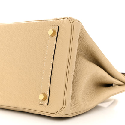 Hermes Taurillon Clemence Birkin 30 Trench 10 of 11