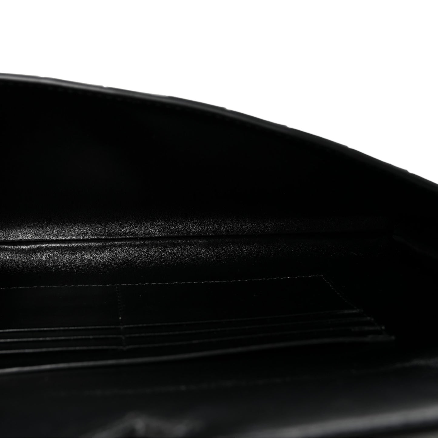 Nappa Intrecciato Long Andiamo Top Handle Clutch Black
