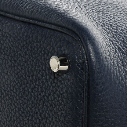 Hermes Taurillon Clemence Picotin Lock 18 PM Bleu Saphir 8 of 12
