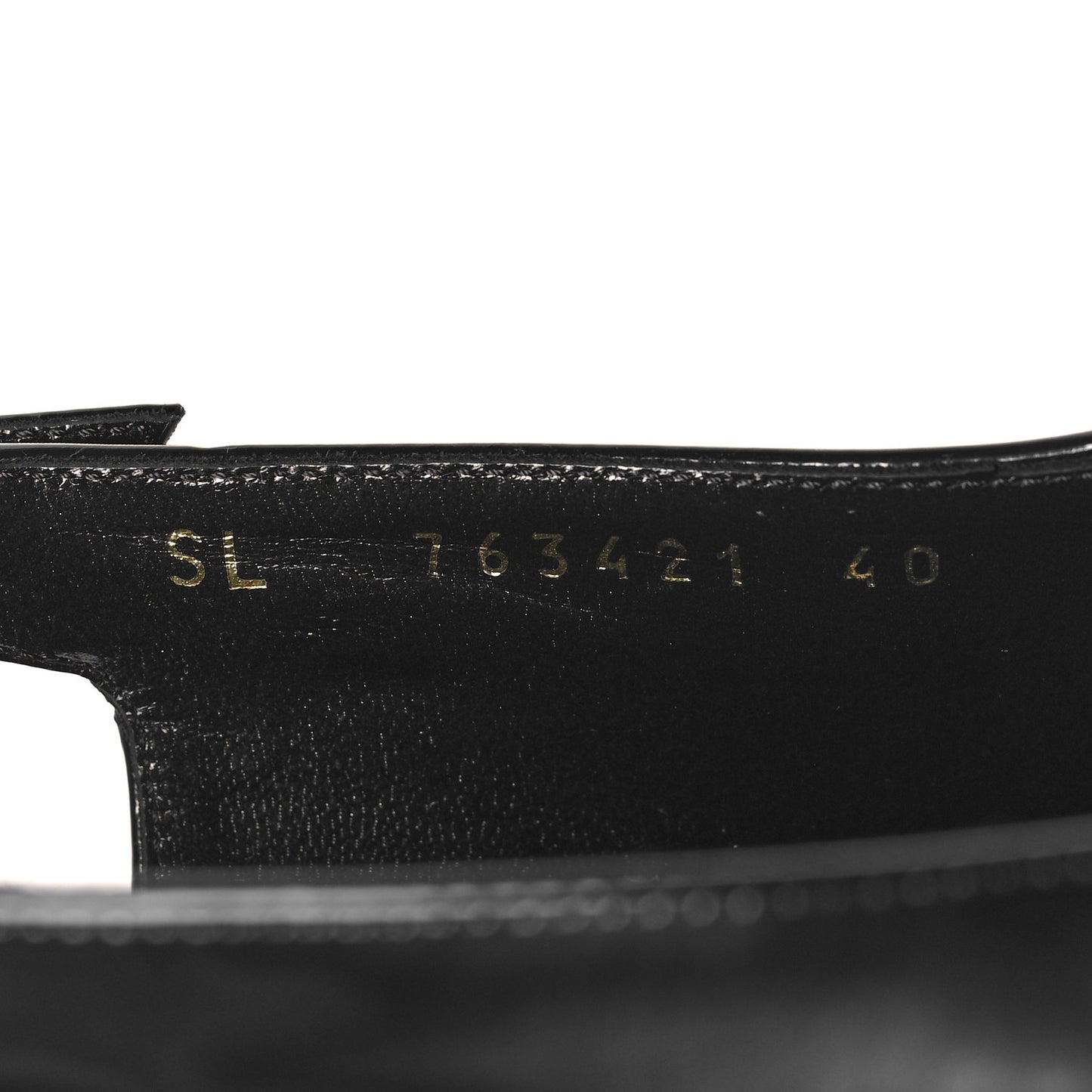 Glazed Calfskin Lee Slingback Pumps 40 Black