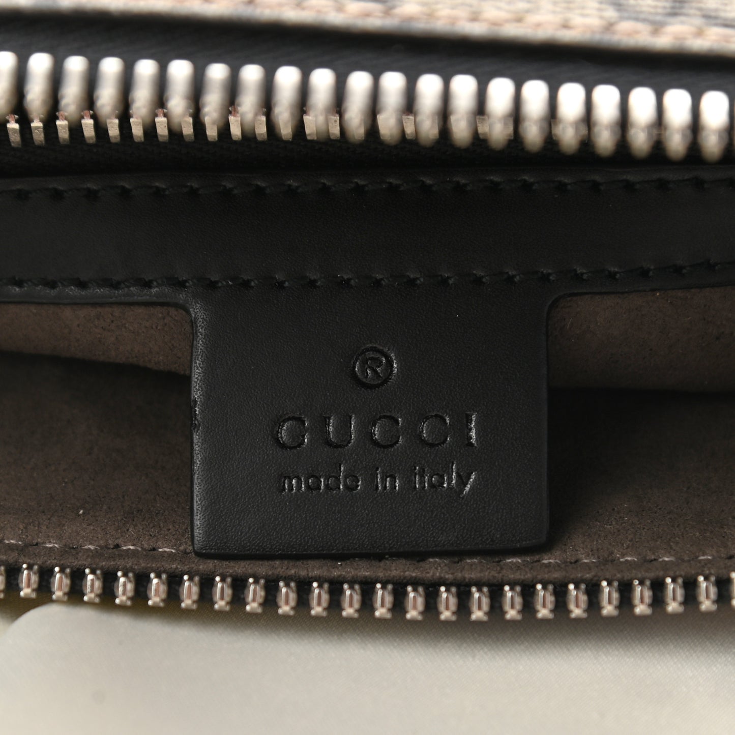 GG Supreme Monogram Mens Wristlet Black