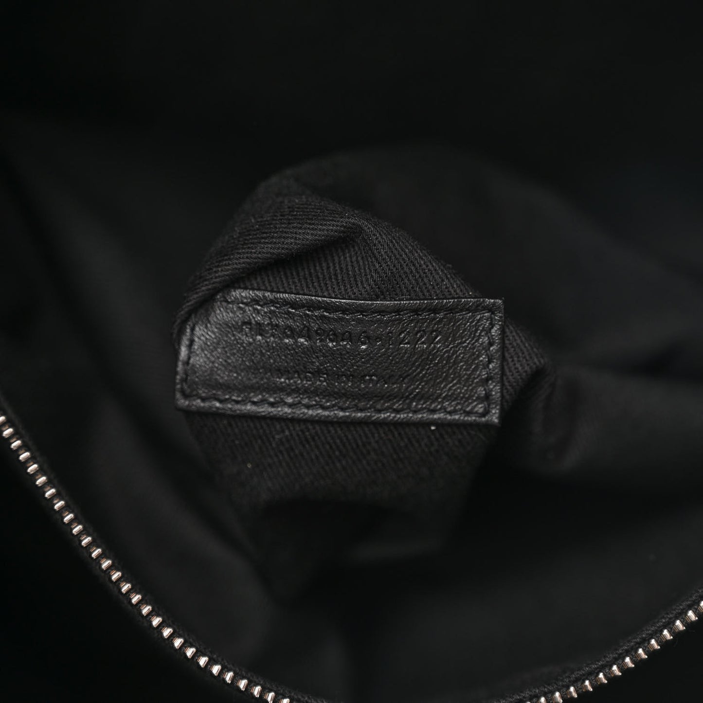 Calfskin Crocodile Embossed Giant Bowling Bag Black