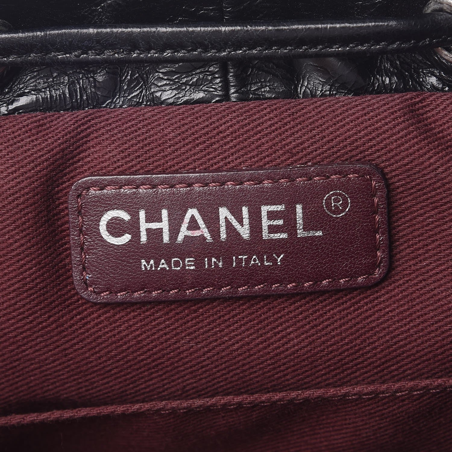 Chanel Glazed Calfskin Quilted Small Salzburg Mountain Backpack Black 6 of 8