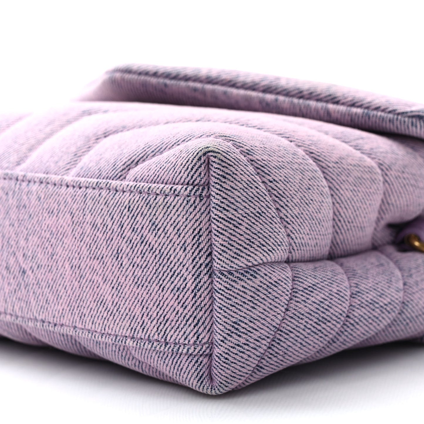 Denim Y Quilted Monogram Toy Loulou Crossbody Bag Bleached Lilac