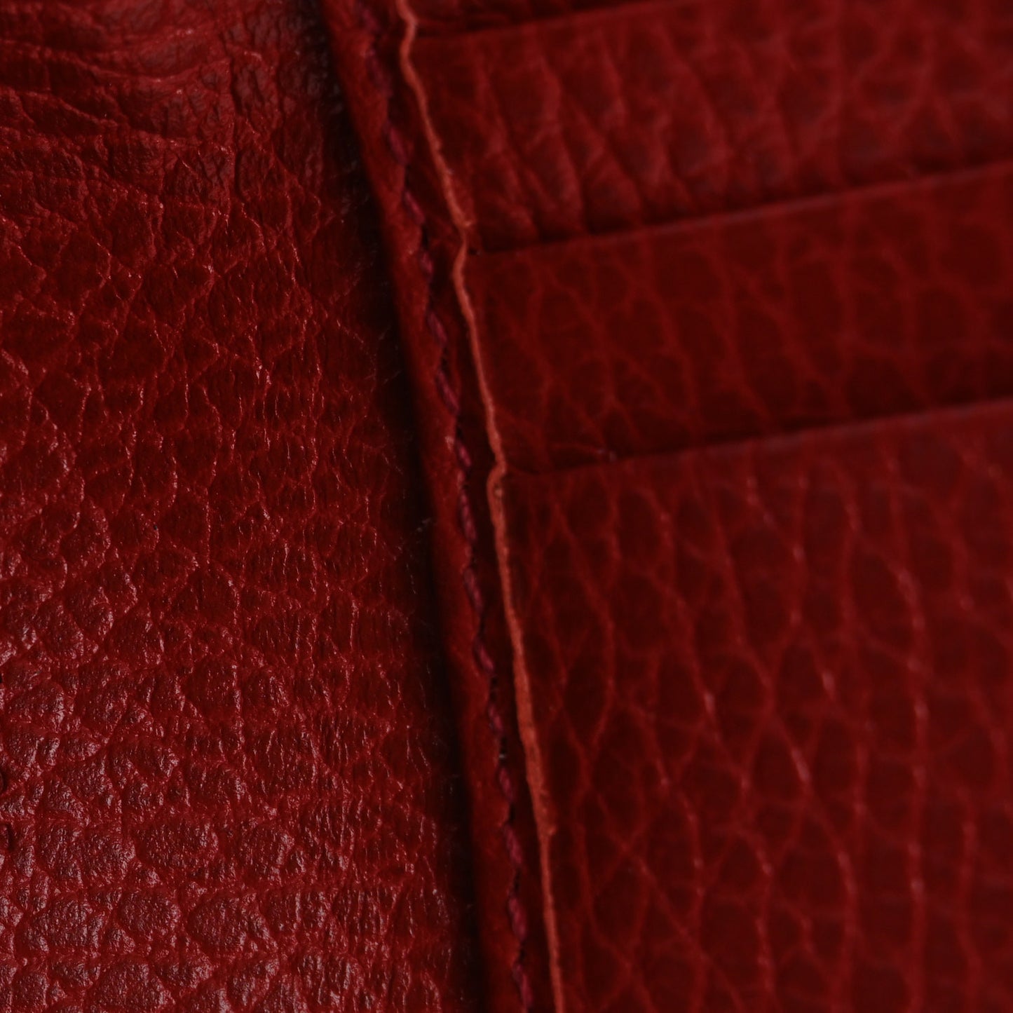 Dollar Calfskin Interlocking G French Wallet Rosso