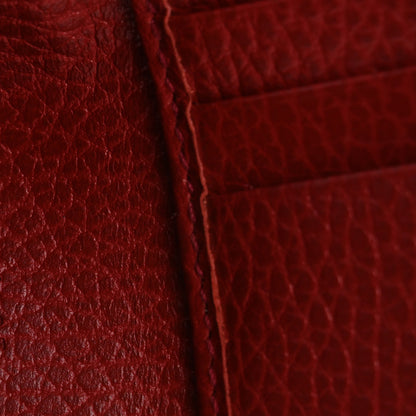 Gucci Dollar Calfskin Interlocking G French Wallet Rosso 8 of 10