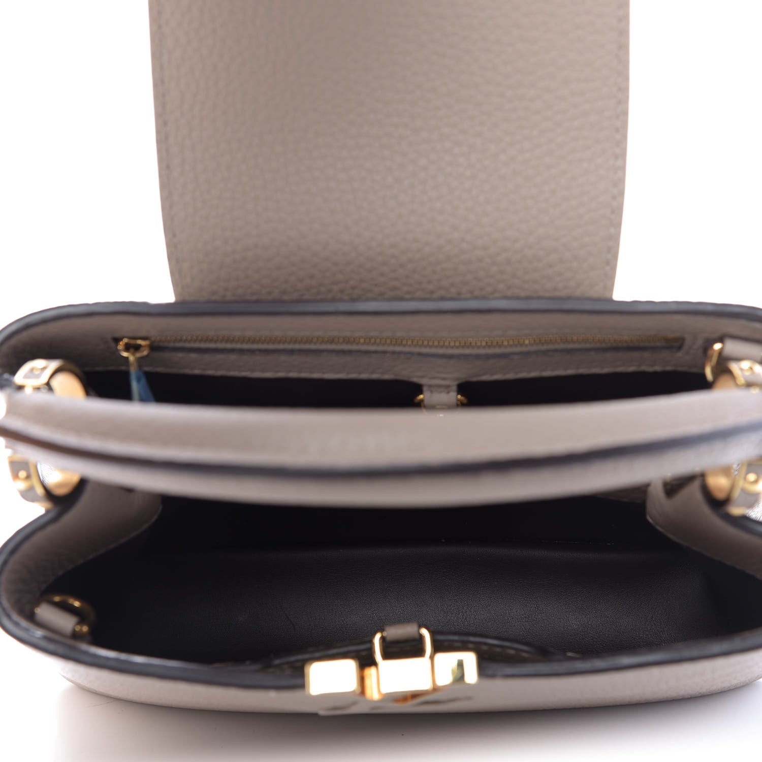Louis Vuitton Taurillon Capucines BB Galet 6 of 10