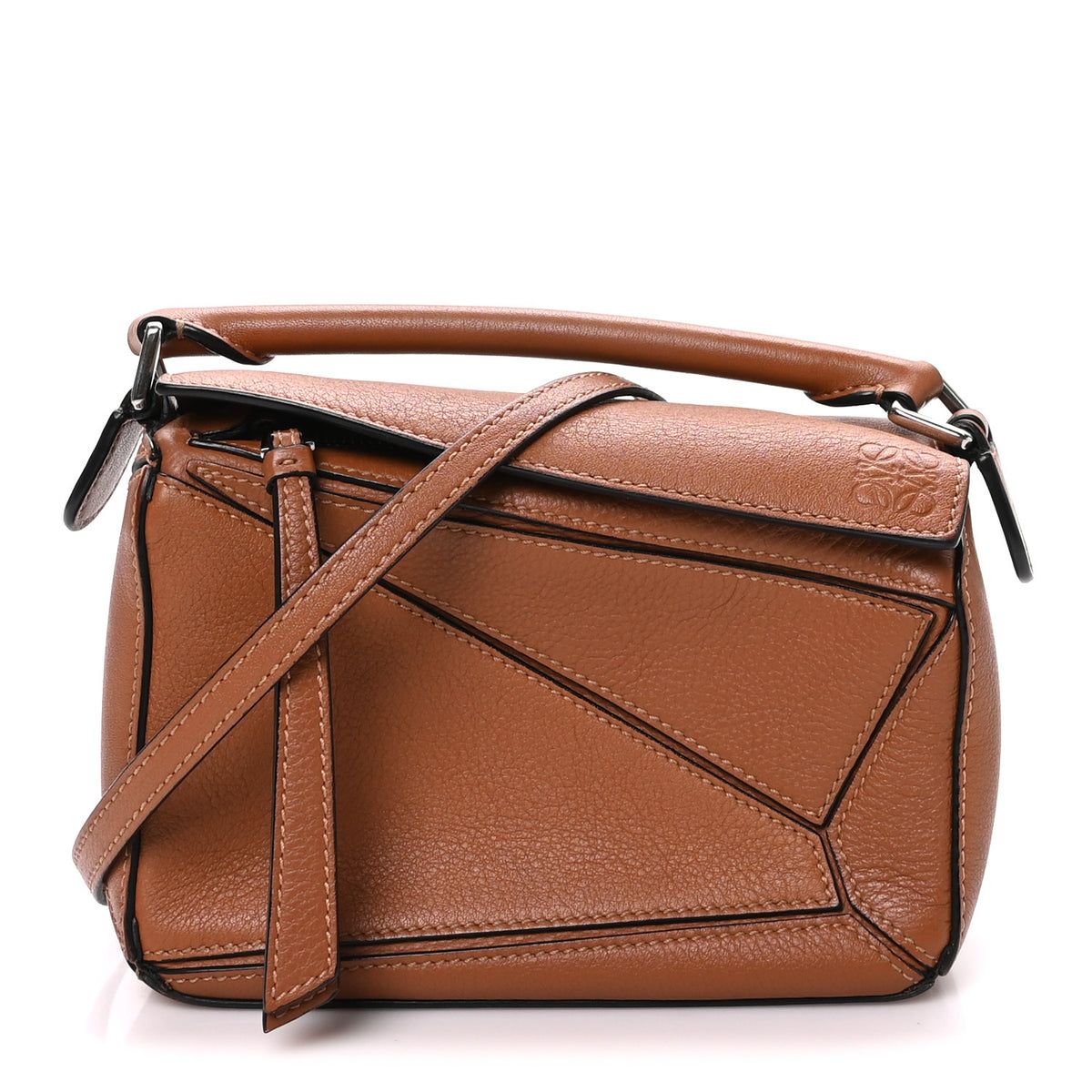 Calfskin Mini Puzzle Bag Tan