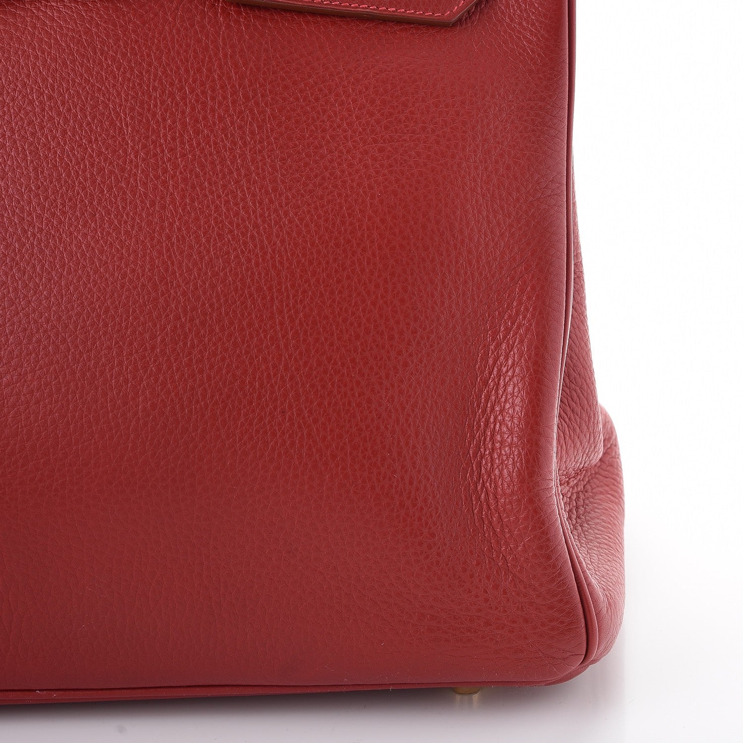 Hermes Taurillon Clemence Birkin 40 Rouge Casaque 38 of 46