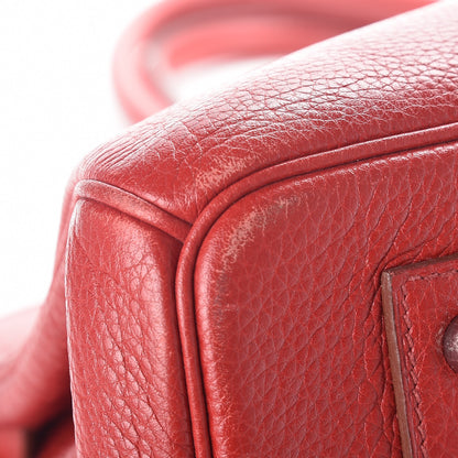 Hermes Taurillon Clemence JPG Shoulder Birkin II 42 Rouge Vif 31 of 34