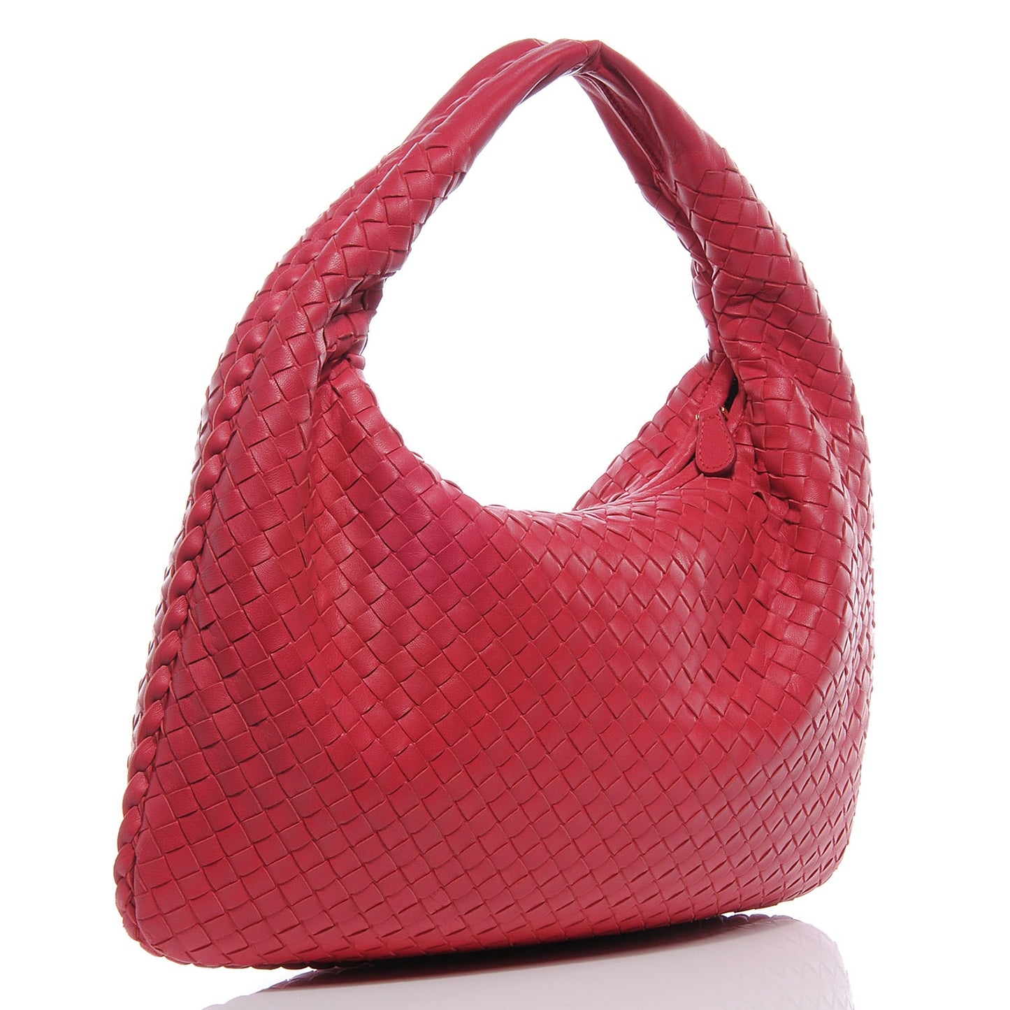 Nappa Intrecciato Medium Hobo Fuchsia