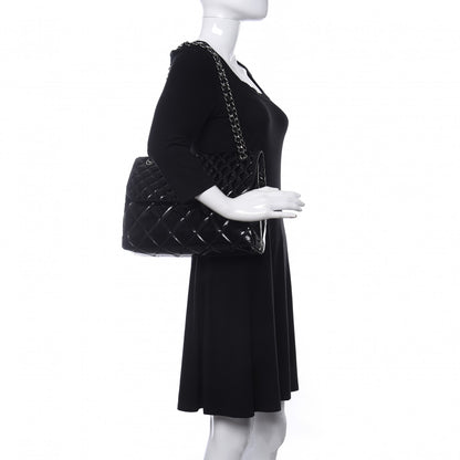 Chanel Vinyl Quilted In The Business Flap Bag Black 2 of 10