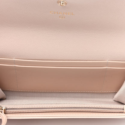 Chanel Caviar Pearl Quilted Coco Candy Wallet Beige 3 of 4