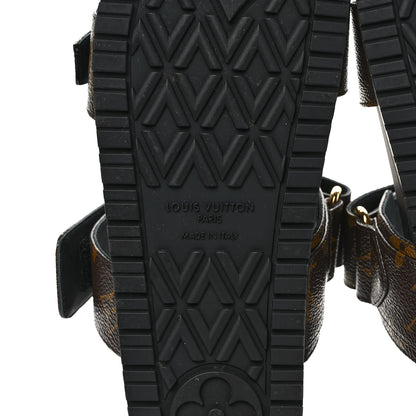 Louis Vuitton Monogram Bom Dia Mule Sandals 39 Black 6 of 8