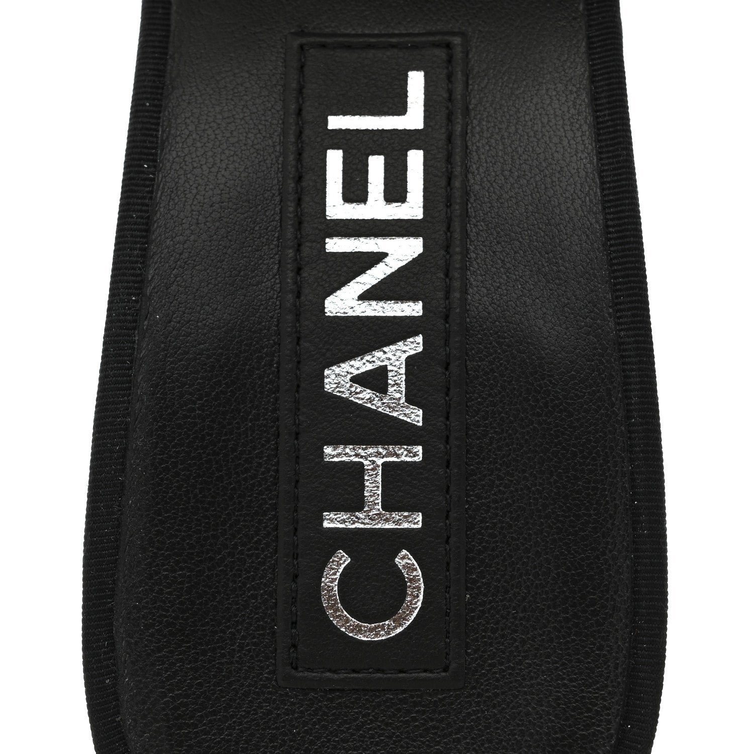 Chanel Silk Pearl Ankle Strap Sandals 37 Black White 7 of 10
