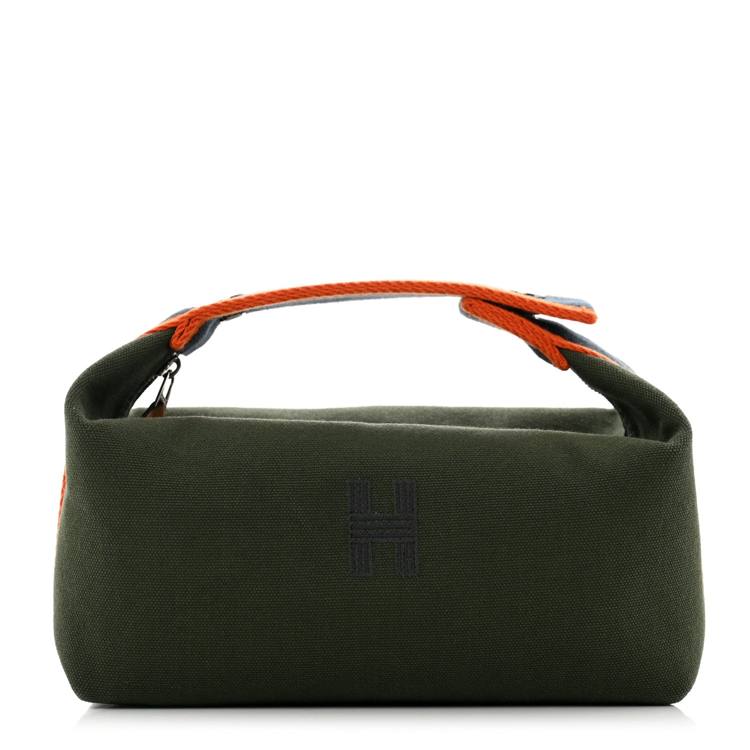 Hermes Canvas Small Bride-A-Brac Pouch Vert Foret 1 of 6