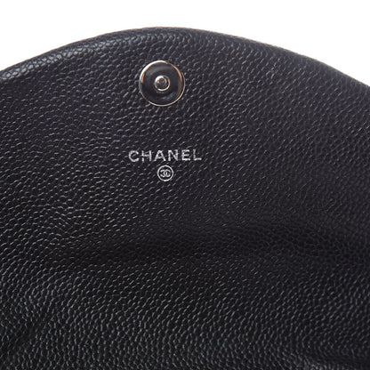 Chanel Caviar Half Moon Wallet On Chain WOC Black 6 of 12